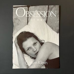 Original Vintage Ad 8.5x11 Kate Moss CK